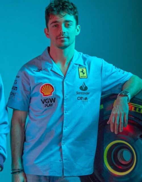 Scuderia Ferrari F1 Special Edition Miami GP Blue T-Shirt