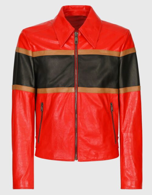 Luke Bryan Striped Leather Jacket