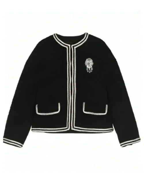 Rihanna Black Tweed Jacket