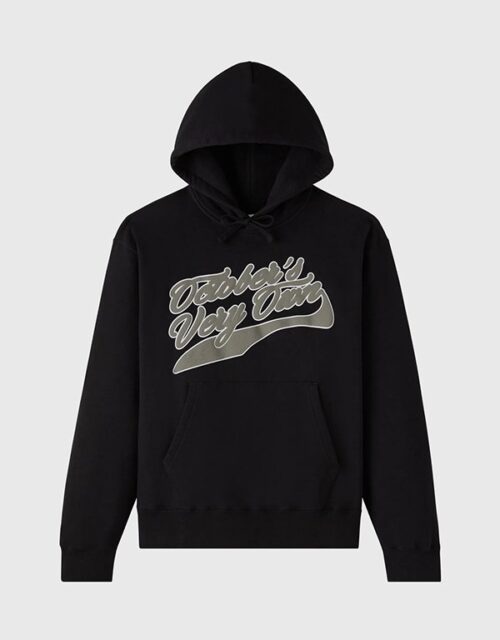 Sports Script Black Hoodie