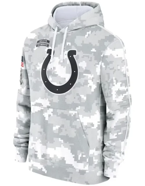 2024 Salute To Service Indianapolis Colts Camo Hoodie