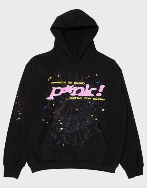 Black Sp5der Pullover Hoodie