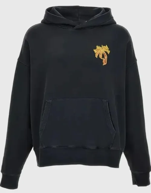Burning Palm Black Pullover Hoodie