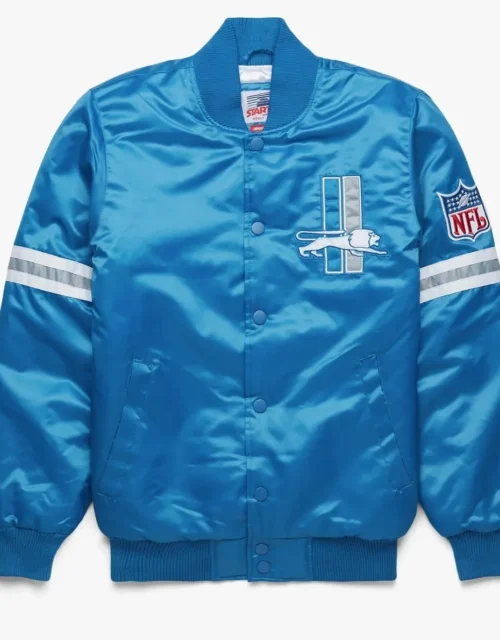 Detroit Lions Satin Varsity Jacket