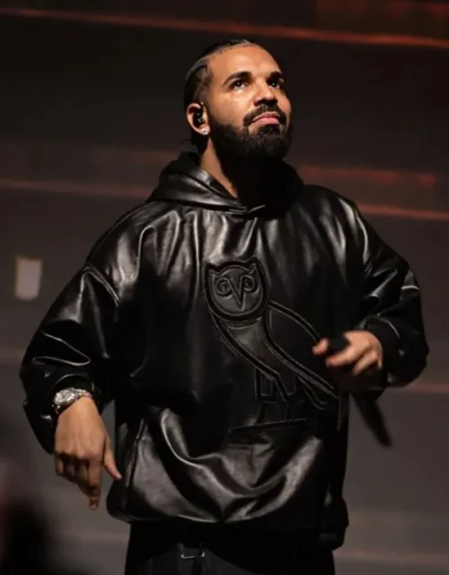 Black OVO Leather OG Hoodie