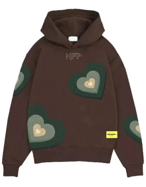 Homies From Paris Heart Hoodie in Fleece