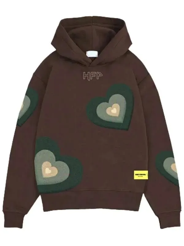 Homies From Paris Heart Hoodie in Fleece
