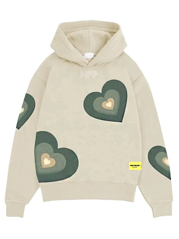 Homies From Paris Heart Hoodie in Fleece