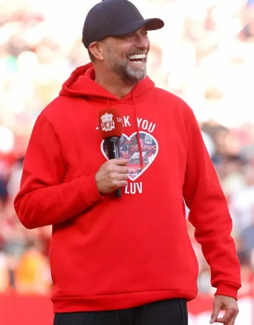 Jurgen Klopp Thank You Luv Red Hoodie