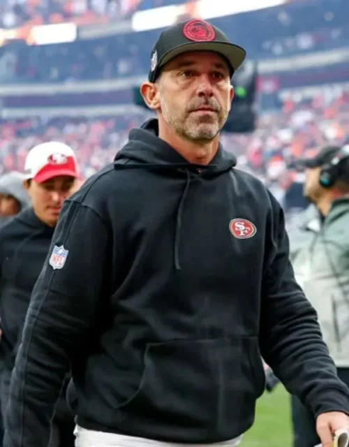 Kyle Shanahan 49ers Sideline Hoodie in Black
