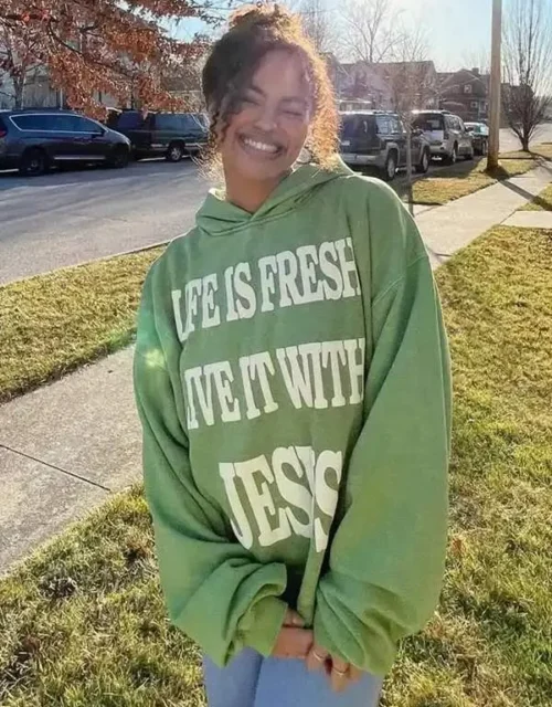 Life Is Fresh Live It With Jesus Green Hoodie
