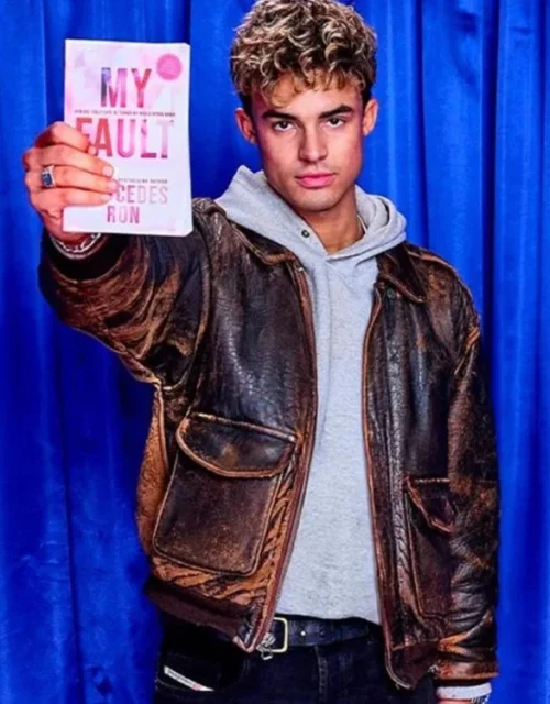 My Fault London 2025 Matthew Broome Distressed Leather Jacket