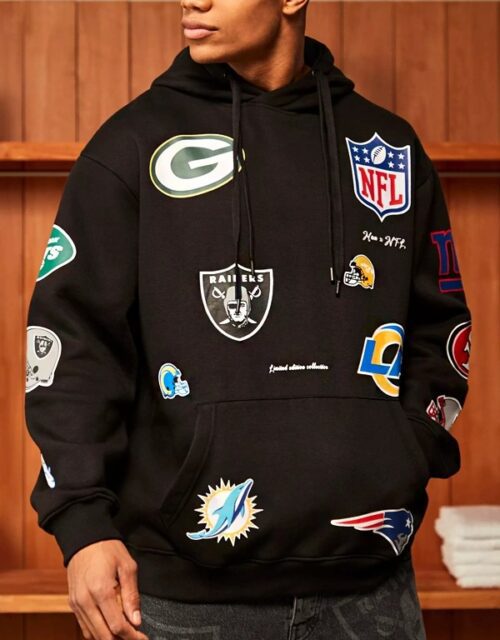 Nfl Oversized Multi Team Badge Hoodie