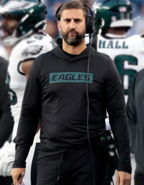 Nick Sirianni Black Philadelphia Eagles Sideline Hoodie