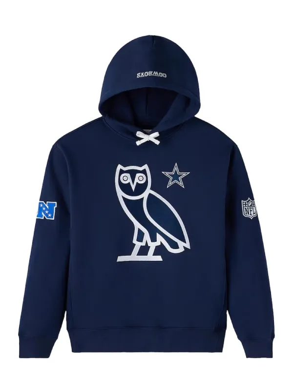 OVO Dallas Cowboys Owl Blue Hoodie