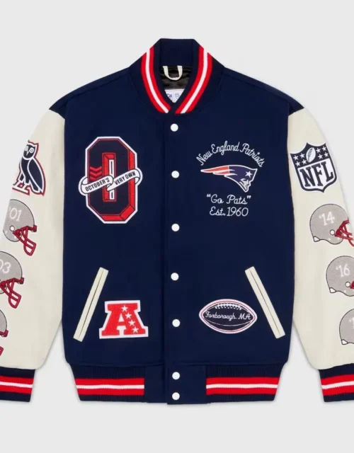 England Patriots OVO x NFL New Varsity Jacket