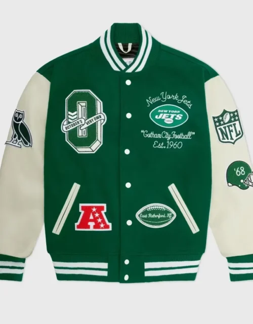 OVO x NFL New York Jets Varsity Jacket