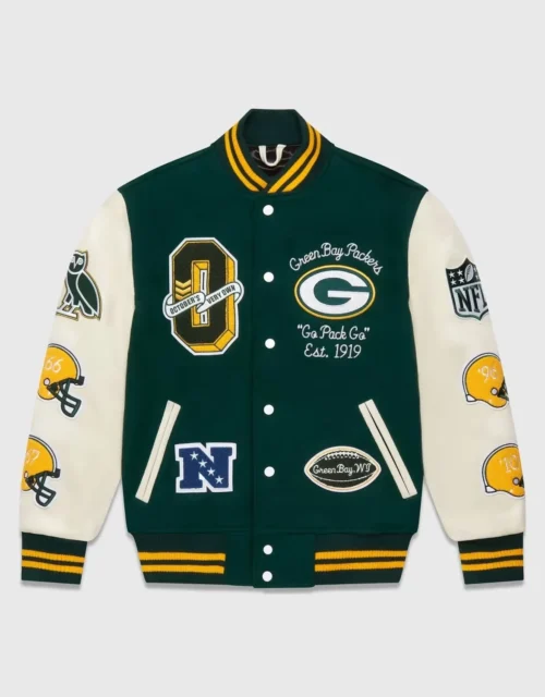 OVO X NFL Green Bay Packers Varsity Jacket