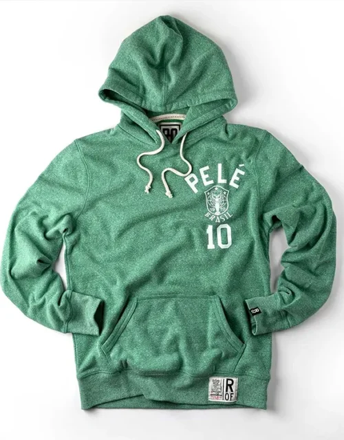 Pelé Brasil 10 Green Hoodie