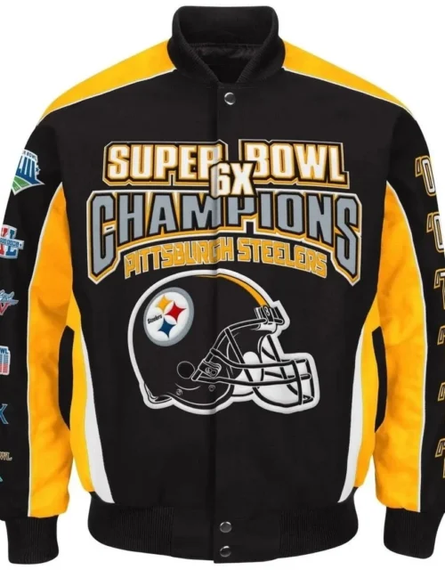 Pittsburgh Steelers 6X Super Bowl Jacket