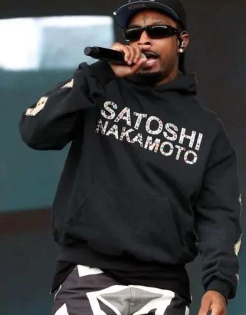 21 Savage Satoshi Nakamoto Black Pullover Hoodie