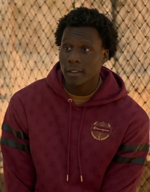 Cobra Kai Shawn S06 Payne Hoodie in Maroon