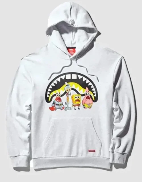 Sprayground SpongeBob White Printed Hoodie