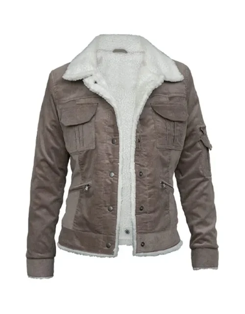 Jennifer 2023 The Mother Lopez Brown Shearling Jacket