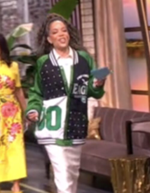 The Sunny View 2025 Hostin Eagles Embellished Varsity Jacket