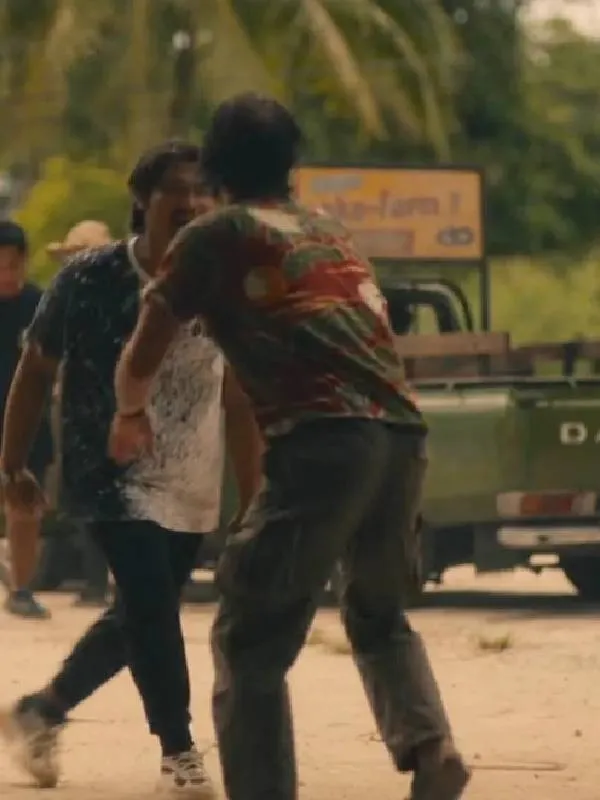 The White Lotus S03 Walton Goggins Crane-Printed Aloha Shirt