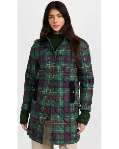 US S03 Nikki Garcia The Traitors Green Quilted Coat