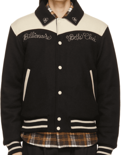 Billionaire Boys Club Off-White & Black Western Varsity Jacket