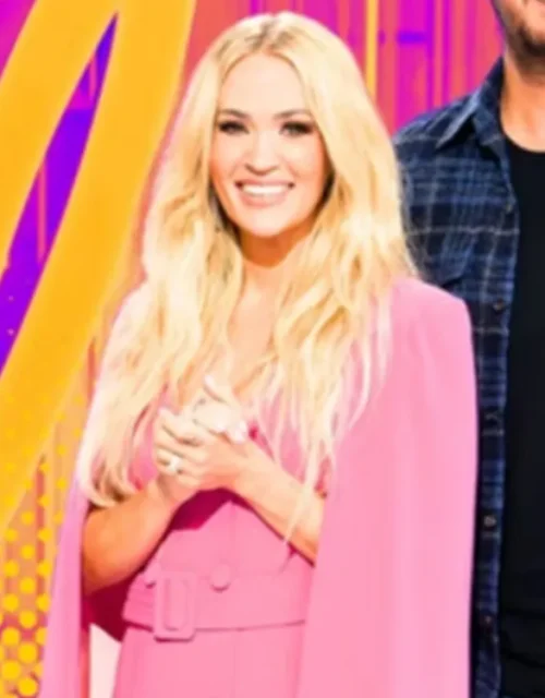 American Idol S23 Carrie Underwood Pink Blazer Dress
