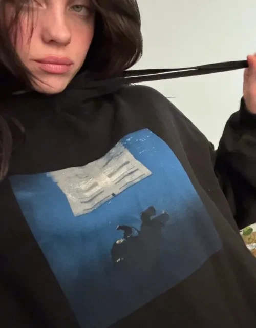 Hit Me Hard And Soft Black Pullover Hoodie