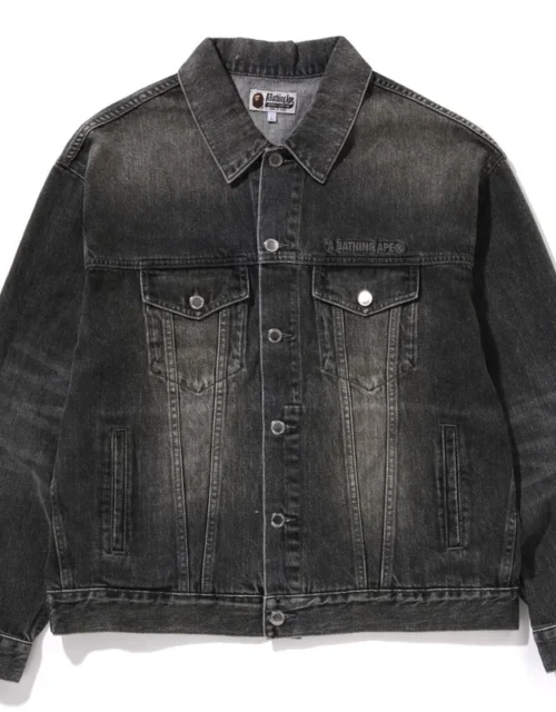 DISTRESSED 13OZ DENIM TRUCKER JACKET