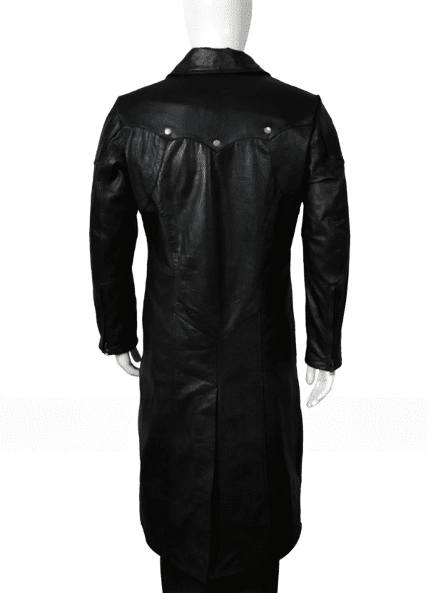 Dante Black Leather Coat Premium Quality Leather - Image 2