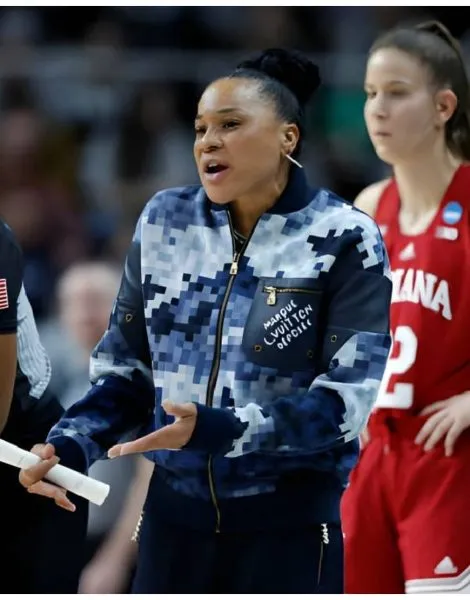 Dawn Staley Blue Damier Jacket