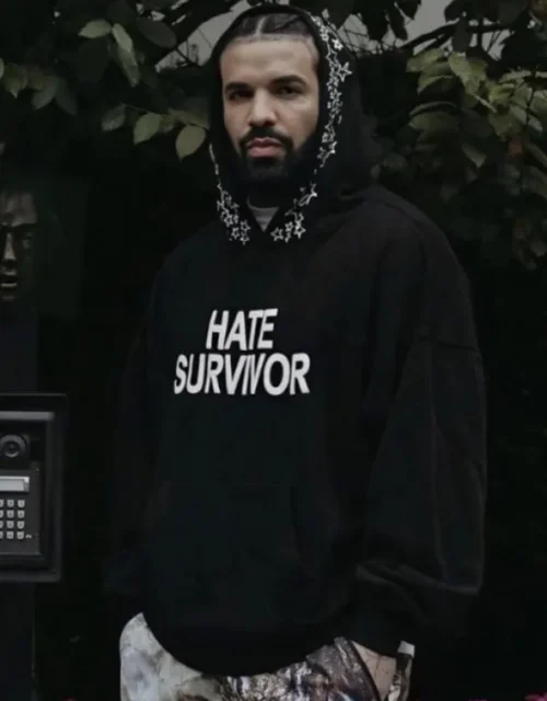 Drake Hate Survivor Black Pullover Hoodie