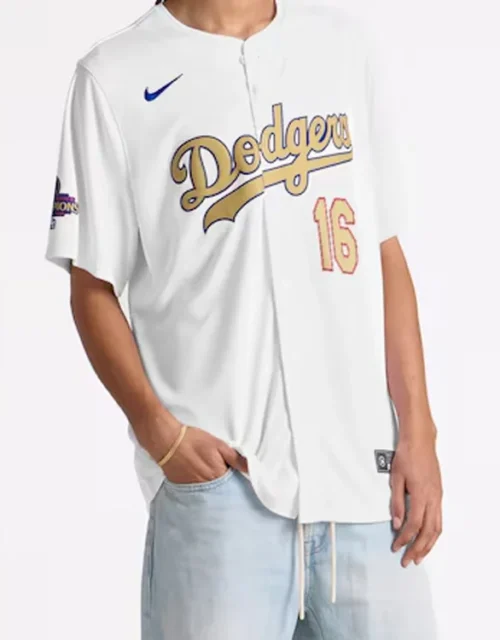 Los Angeles Dodgers 2025 White & Gold Jersey