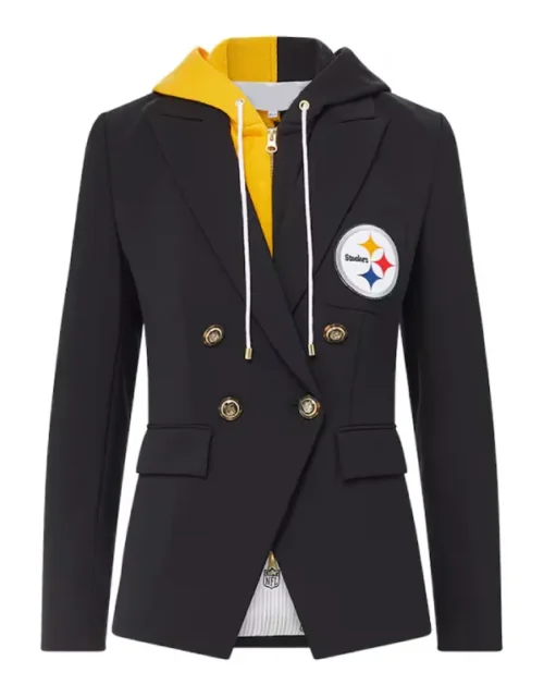 Pittsburgh Steelers Veronica Beard Black Dickey Jacket