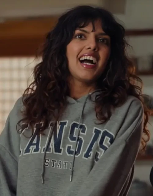 XO Kitty Sasha Bhasin kansas State Grey Hoodie