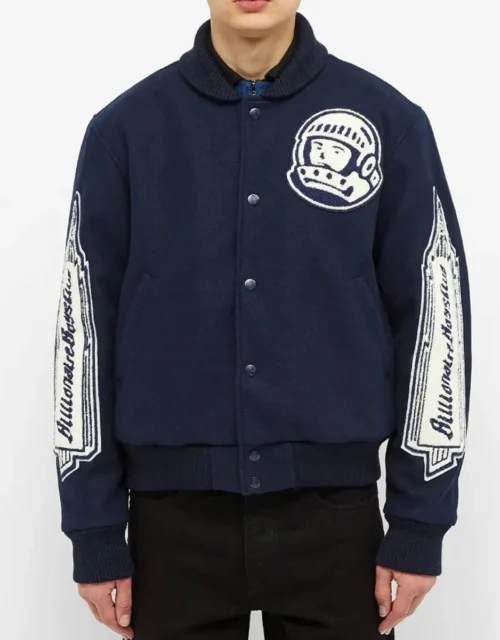Billionaire Boys Club Heart and Mind Blue Varsity Jacket