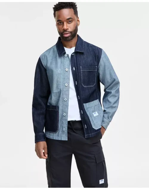 Tracker S02 Chris Lee Blue Color-Block Denim Jacket