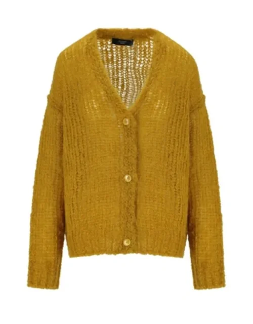 I Jack Wright S01 Nikki Amuka-Bird Yellow Cardigan