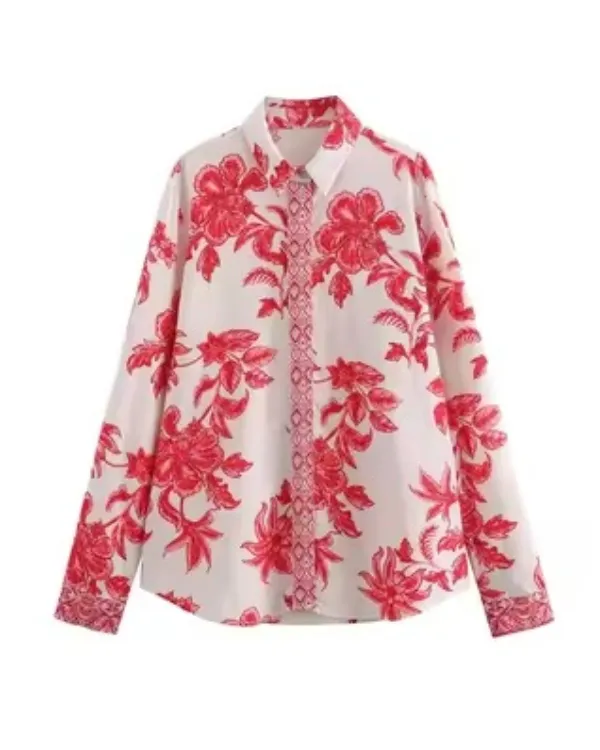 Hats Off to Love Rena Strober Floral Shirt