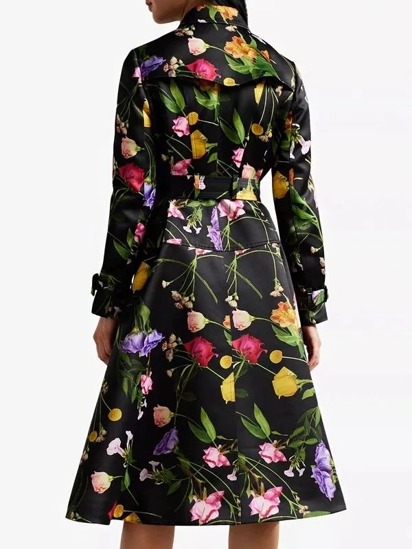 Elsbeth 2024 Carrie Preston Floral Trench Coat