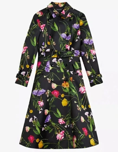 Elsbeth 2024 Carrie Preston Floral Trench Coat