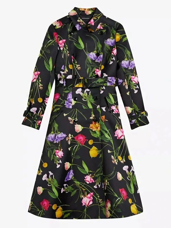 Elsbeth 2024 Carrie Preston Floral Trench Coat