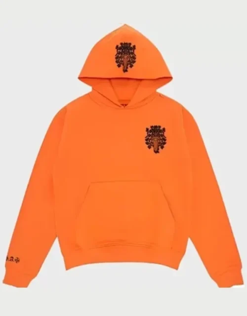 Chrome Hearts Vine Dagger Hoodie in Orange