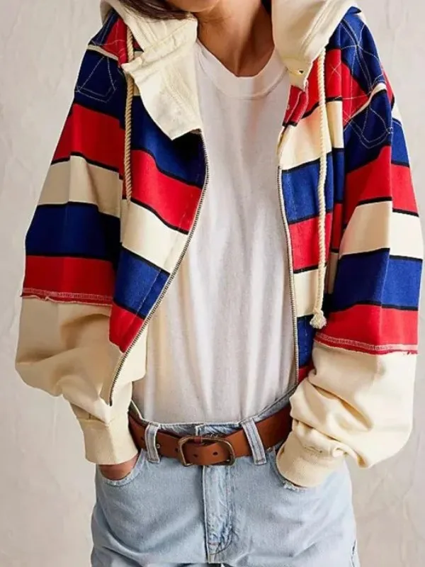 Superman And Lois S04 Kelcey Mawema Striped Hoodie